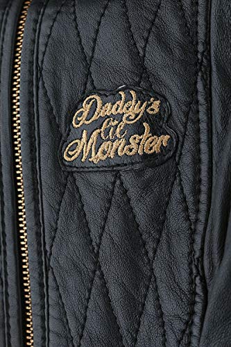 Harley Quinn Daddys Lil Monster - Chaqueta de piel acolchada para mujer