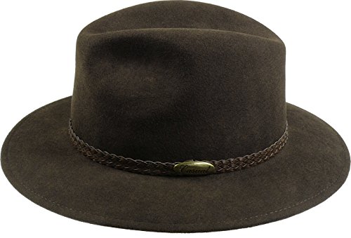 Harry-Collection – Sombrero con ala en 3 colores marrón 58