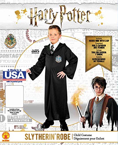 Harry Potter - Disfraz de Draco Malfoy Unisex, túnica de Slytherin, infantil 5-7 años (Rubies 884254-M)