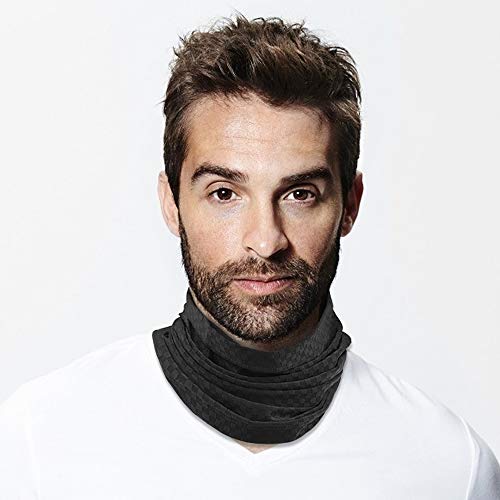 HASAGEI Braga Cuello Moto Bragas de Cabeza Bandana Cintas de Pelo PañUelo de Cabeza Hombre Mujer para Senderismo Ciclismo Correr Aire Libre Acampada y Marcha (negro)