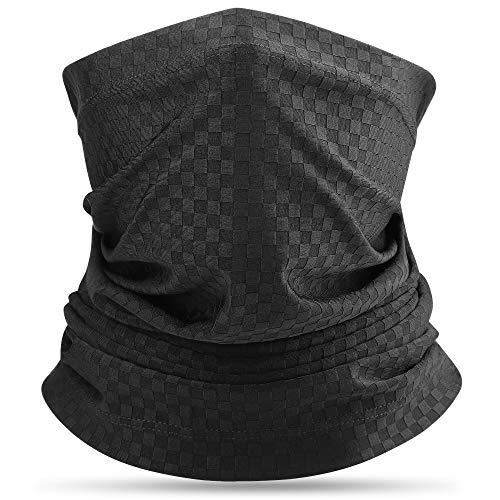 HASAGEI Braga Cuello Moto Bragas de Cabeza Bandana Cintas de Pelo PañUelo de Cabeza Hombre Mujer para Senderismo Ciclismo Correr Aire Libre Acampada y Marcha (negro)
