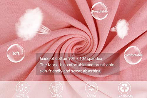 Hawiton Pijamas Mujer Invierno, Pijamas de algodón,Mangas Larga Camiseta y Pantalones de Lunares ondulados Conjunto de Ropa de Dormir 2 Piezas,Tallas Grandes, Naranja, L