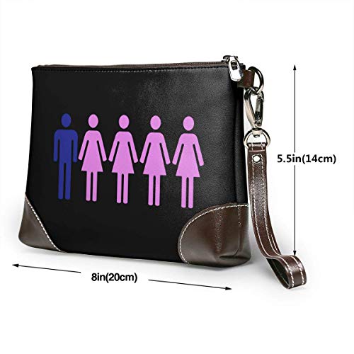 Hdadwy La poligamia es bolso de cuero legalizado El bolso del teléfono de la cartera