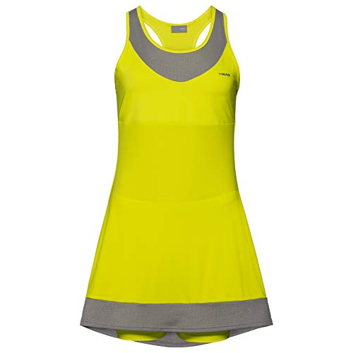 Head Demi Vestido, Mujer, Amarillo/Gris, Extra-Large