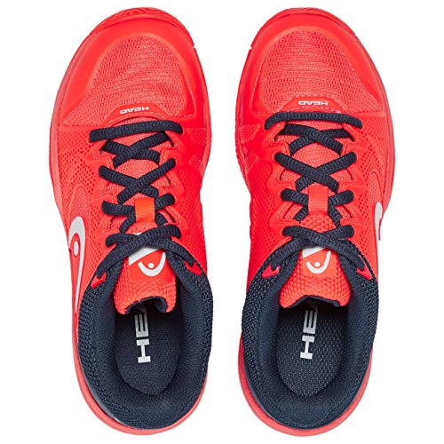 HEAD Revolt Pro 2.5 Junior Zapatos de Tenis, Unisex-Niños, Neon Red/Dark Blue, 33