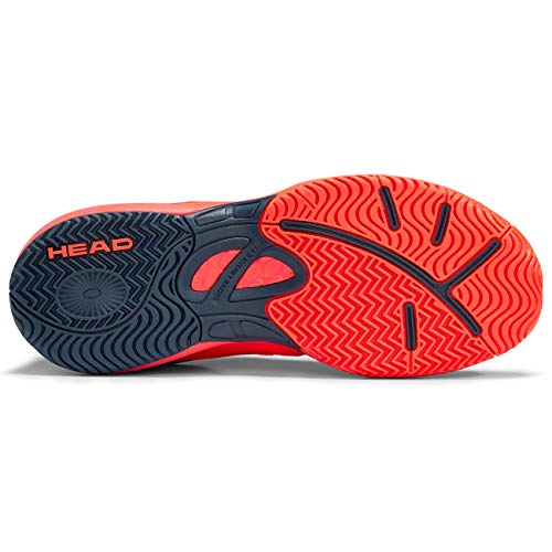 HEAD Revolt Pro 2.5 Junior Zapatos de Tenis, Unisex-Niños, Neon Red/Dark Blue, 33