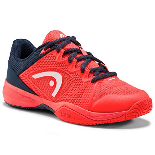 HEAD Revolt Pro 2.5 Junior Zapatos de Tenis, Unisex-Niños, Neon Red/Dark Blue, 33