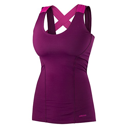 Head Vision Tank Camiseta de Tirantes, Mujer, Purple, L