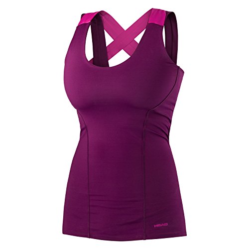 Head Vision Tank Camiseta de Tirantes, Mujer, Purple, L