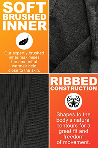 HEAT HOLDERS - Mujer Algodon Invierno Camiseta Termica Sin Mangas (Large, White)