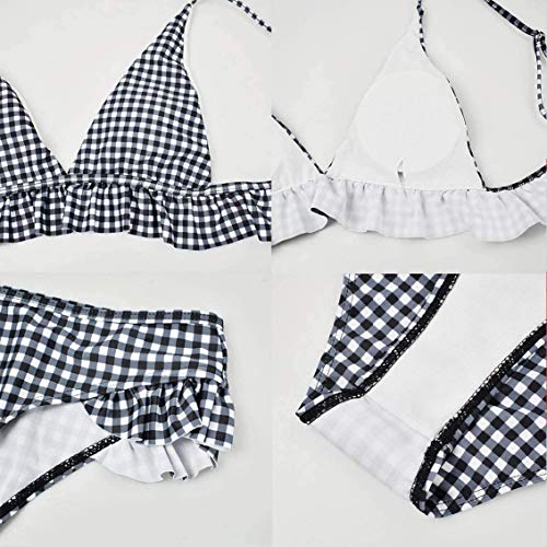 heekpek Bikini con Escote en V Mujer Bikinis Brasileños Trajes de Baño para Mujer Dos Piezas Bañador Mujer Sexy