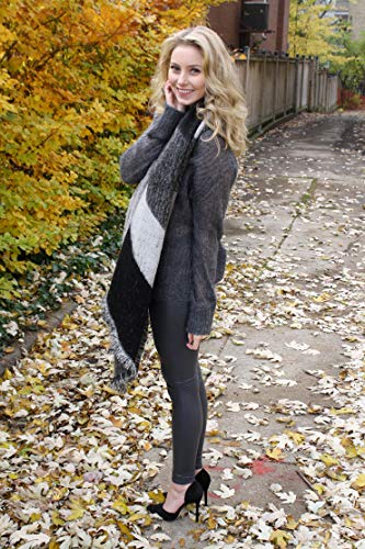 heekpek Bufanda Para Mujer Caliente Mantas Tartán Bufanda Pashmina Larga Enrejado Mantón Invierno