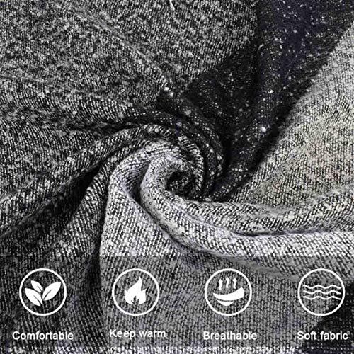 heekpek Bufanda Para Mujer Caliente Mantas Tartán Bufanda Pashmina Larga Enrejado Mantón Invierno