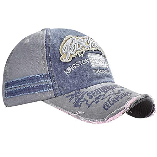 heekpek Gorras de Hombre Beisbol Gorra de Béisbol Algodón Unisex Sombrero para Hombre y Mujere Retro Ajustable Cartas Impreso Hip-Hop Caps