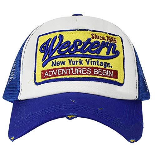 heekpek Gorras Hmobre Beisbol con Visera Gorra de Rejilla Bordados de Verano Mujer Transpirable Casual Gorras Rapero Trucker Hombre Viseras Hombre Retro (Negro)