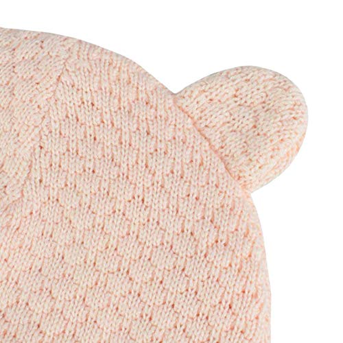 heekpek Gorro de Bebé Niña Invierno Sombrero de Bebé Oso Lindo Niño Orejera Beanie Gorro de Punto Cálido Otoño Primavera Niña 0 a 3 Años