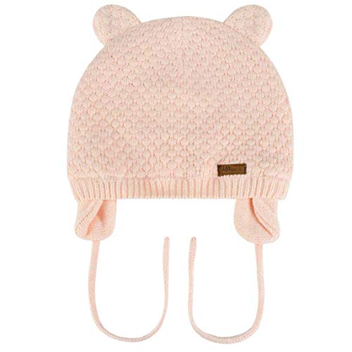 heekpek Gorro de Bebé Niña Invierno Sombrero de Bebé Oso Lindo Niño Orejera Beanie Gorro de Punto Cálido Otoño Primavera Niña 0 a 3 Años