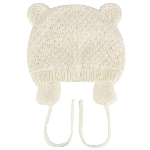 heekpek Gorro de Bebé Niña Invierno Sombrero de Bebé Oso Lindo Niño Orejera Beanie Gorro de Punto Cálido Otoño Primavera Niña 0 a 3 Años