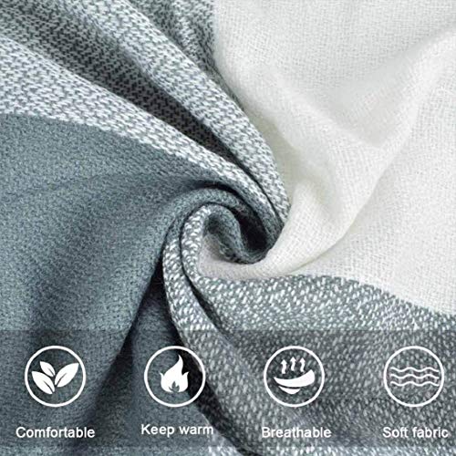 heekpek Mujeres caliente Mantas Cozy Pashmina bufanda larga tartán enrejado mantón (Nergo)