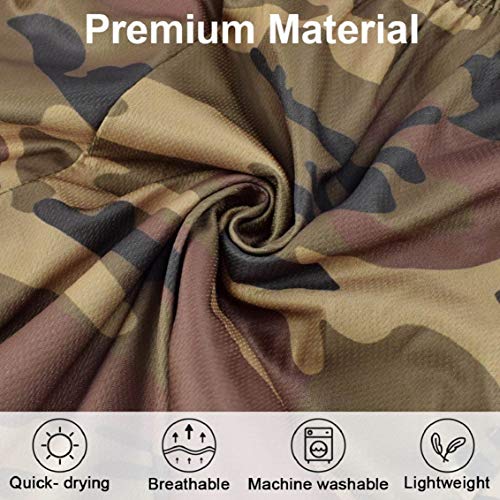 heekpek Pantalones Cortos Hombre Sport Verano Shorts Deportivos Transpirables de Doble Capa con Bolsillos Pantalon Corto Hombre Deporte