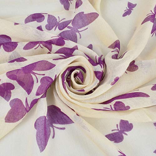 heekpek Pañuelo de Seda Mujer Elegante Bufanda Moda Chals Señoras Elegante Estolas Fular Manton Estampado de Mujer (B)