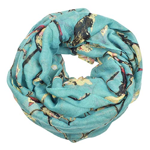 heekpek Pañuelo de Seda Mujer Elegante Bufanda Moda Chals Señoras Elegante Estolas Fular Manton Estampado de Mujer (B+C)