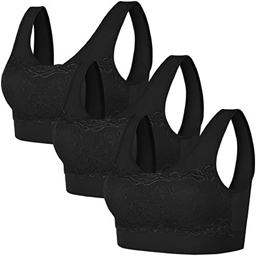 heekpek Sujetadores Deportivos Mujer Push Up Sujetador de Tubo de Encaje Ropa Interior sin Anillo de Acero Sujetador de Espalda Beauty en Forma de U Sujetador de Dormir