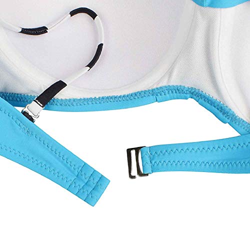 heekpek Trajes de Baño Mujer Sexy Push-up Acolchado Bra Bikini Verano Conjunto Tira Puntos Traje de Baño Sexy Bañador