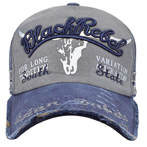 heekpek Unisex Adulto Gorras de Hombre Beisbol Gorra de Béisbol Informal Bordado Casuales Sombreros (Azul)