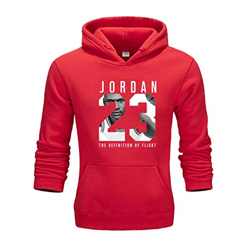 HEJX Sudadera con Capucha de Primavera y otoño Jordan 23 Sudadera con Capucha Deportiva y de Ocio 6-M