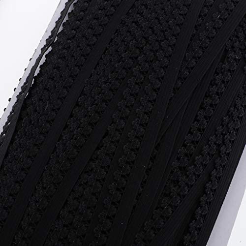 Hellery Cinta de Adorno de Encaje Elástico de 2 Rollos para Vestido, Lencería, Ropa, Adorno