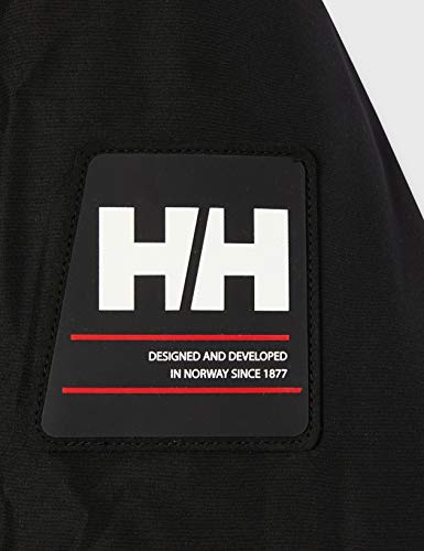 Helly Hansen COASTAL 2 Parka - Parka acolchada impermeable para hombre, color negro, talla M