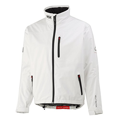 Helly Hansen Crew Midlayer Chaqueta deportiva impermeable, Hombre, Blanco (Bright White), L