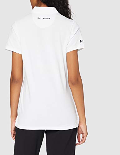 Helly Hansen Crew Pique 2 Camisa Polo, Mujer, Blanco (White), XL