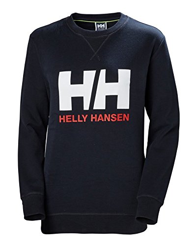 Helly Hansen HH Logo Crew Sudadera Deportiva, Mujer, Azul Marino, M