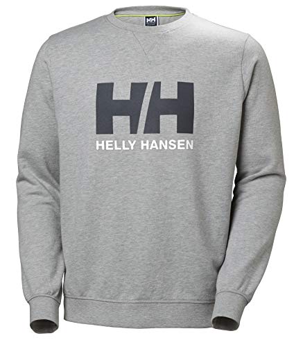 Helly Hansen HH Logo Crew - Sudadera, Hombre, Gris 950, S