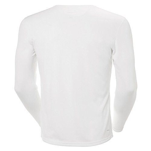 Helly Hansen HH Tech Crew Camiseta, Hombre, Blanco (Blanco 001), Large (Tamaño del Fabricante:L)