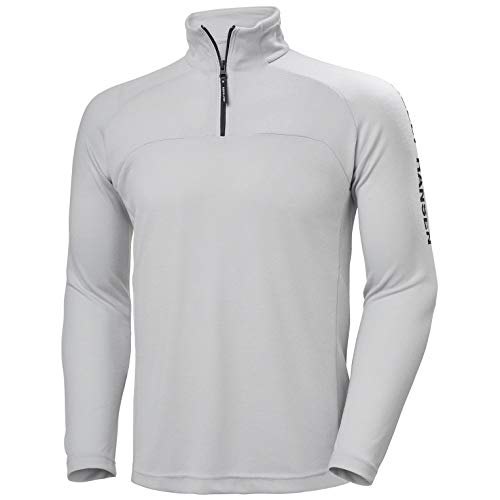 Helly Hansen HP 1/2 Zip Pullover Suéter, Hombre, Gris Niebla, M