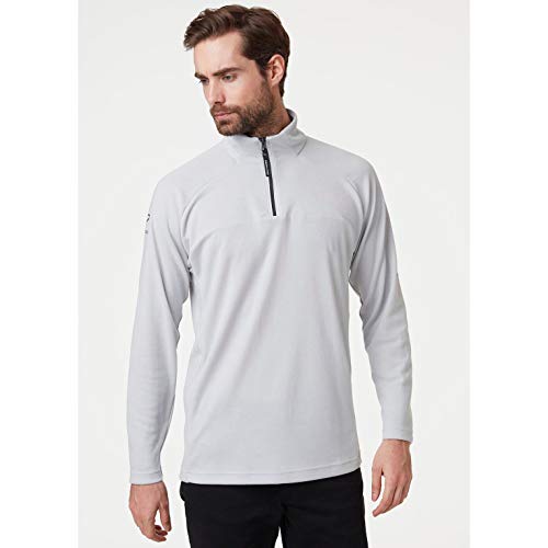 Helly Hansen HP 1/2 Zip Pullover Suéter, Hombre, Gris Niebla, M