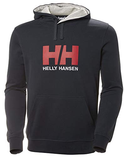 Helly Hansen Logo Hoodie Sudadera con Capucha, Hombre, Azul (Marino), M