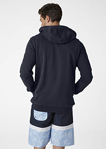 Helly Hansen Logo Hoodie Sudadera con Capucha, Hombre, Azul Marino, XL