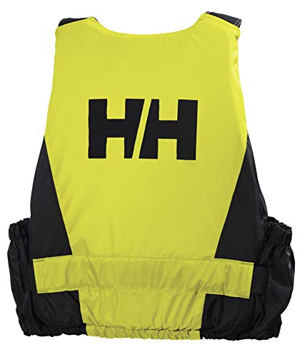 Helly Hansen Rider Vest Chaleco de Ayuda a la flotabilidad, Unisex Adulto, Negro/Amarillo, 50/60