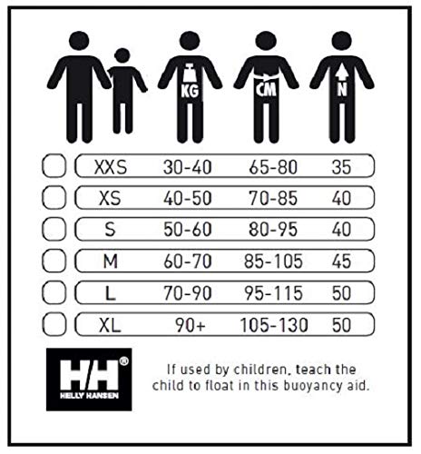 Helly Hansen Rider Vest Chaleco de Ayuda a la flotabilidad, Unisex Adulto, Negro/Amarillo, 50/60