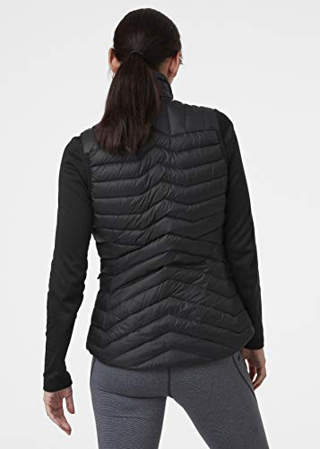 Helly Hansen Verglas - Chaleco aislante de plumón para mujer, Unzutreffend, Evergreen, Chaleco aislante de plumón Verglas, Mujer, color negro, tamaño large