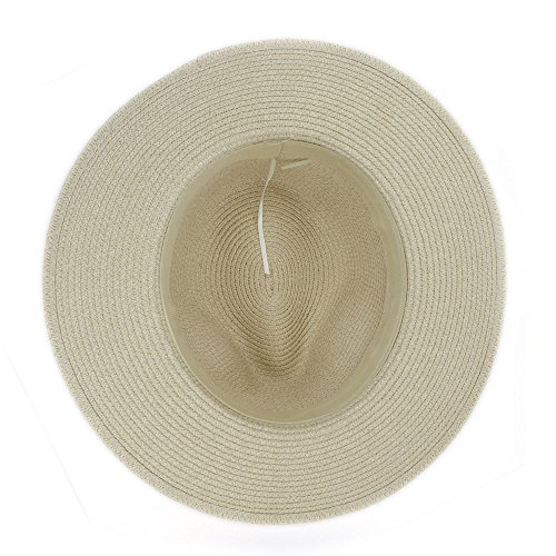 HHF Caps y Sombreos para Las Mujeres 2018 Nuevo Sombrero de Vaquero con Gorra de Playa Verano Guita de Color (Color : Natural, tamaño : 56-58cm)
