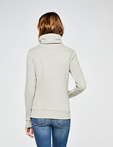 HIKARO Sudadera con Cuello Alto Mujer, Gris (Grey Marl), 36 (Talla del fabricante: X-Small)