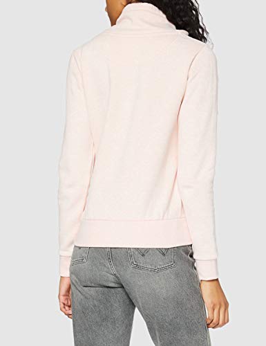 HIKARO Sudadera Estampada con Cuello Alto Mujer, Rosa (Pink Marl), 38 (Talla del fabricante: Small)