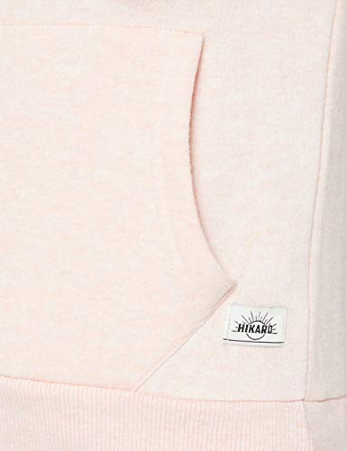 HIKARO Sudadera Estampada con Cuello Alto Mujer, Rosa (Pink Marl), 38 (Talla del fabricante: Small)