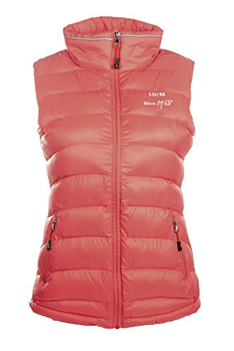 Hkm Chaleco de equitación para niñas, extra ligero, coral, 176