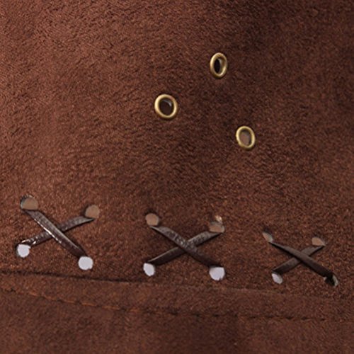 HMILYDYK Sombrero de vaquero del salvaje oeste con ala ancha, accesorio para disfraz